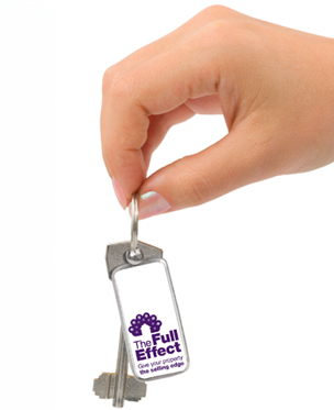 Hand holding Full Effect Keyring